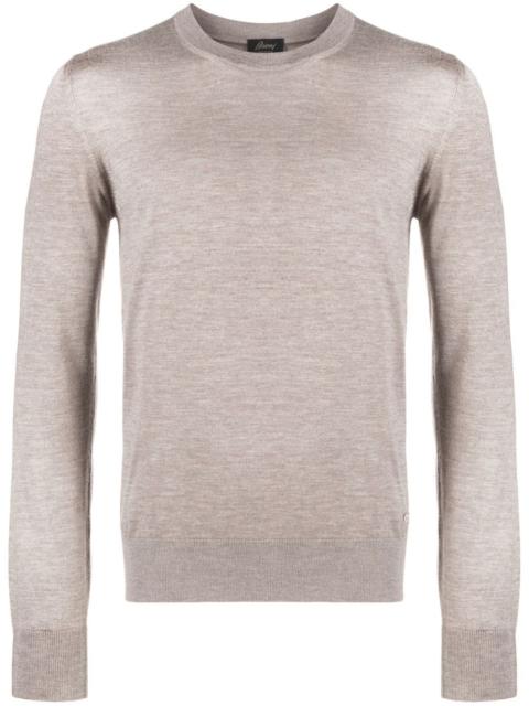 Brioni crew-neck cashmere-silk jumper