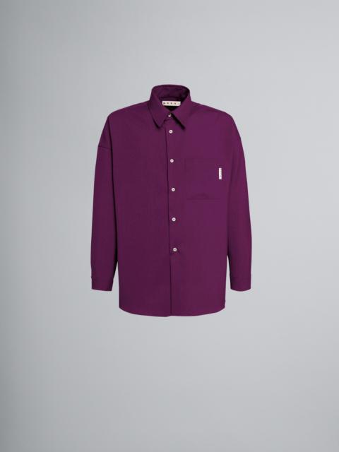 PURPLE TROPICAL WOOL SHIRT