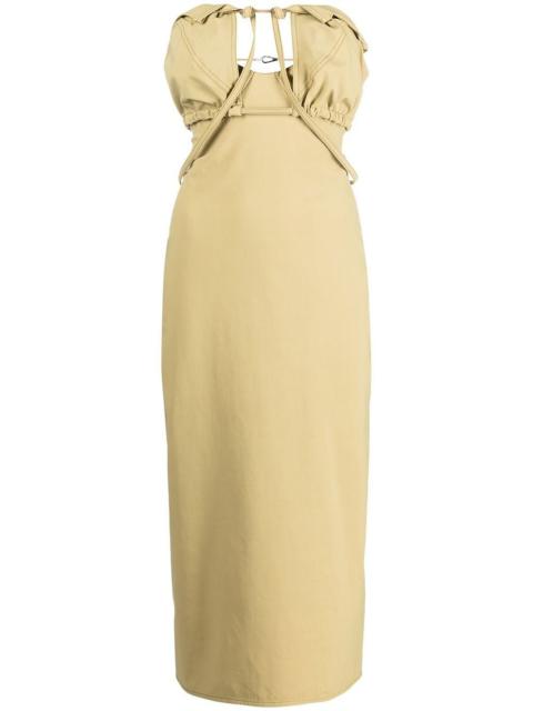 JACQUEMUS strapless cut-out dress