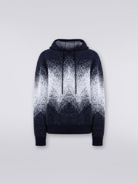 Missoni Jacquard wool blend hoodie