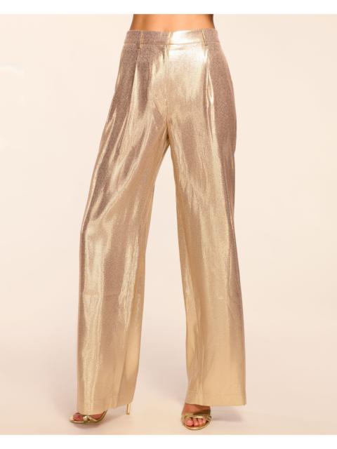 RAMY BROOK Izzy Silk Lamé Wide Leg Pant