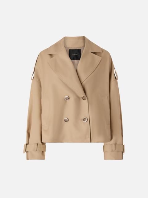 PINKO SHORT DOUBLE-BREASTED TRENCH COAT