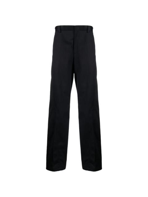 Twisted cotton chino trousers