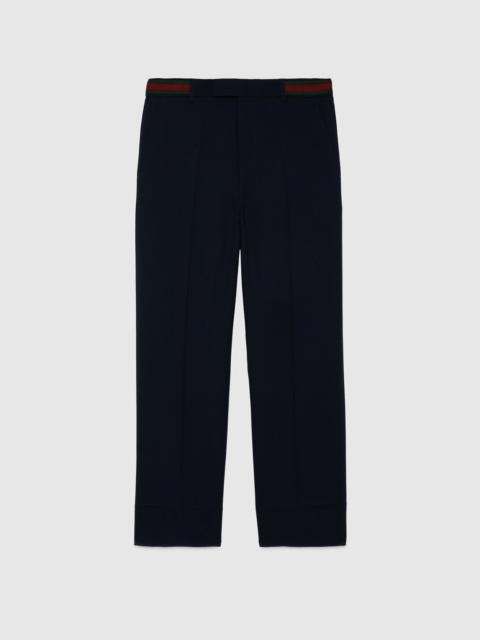 GUCCI Fluid drill pant with Web detail