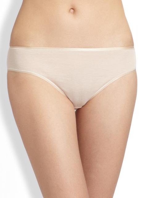 HANRO Women's Cotton Seamless High-Cut Full Brief - Skin