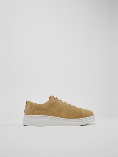 CAMPER Runner Up Brown Suede Sneakers for Women.