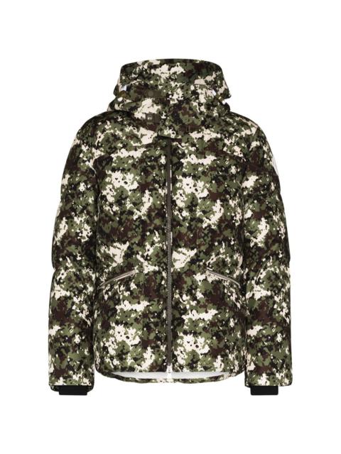 Blanc camouflage-print down jacket