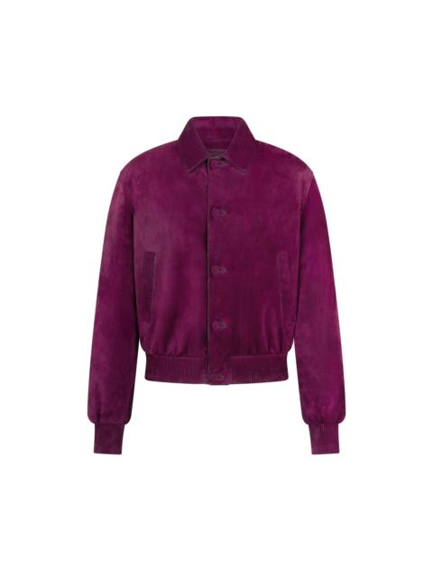 TOM FORD RELAXED LIGHTWEIGHT LAMB SUEDE TEDDY BLOUSON