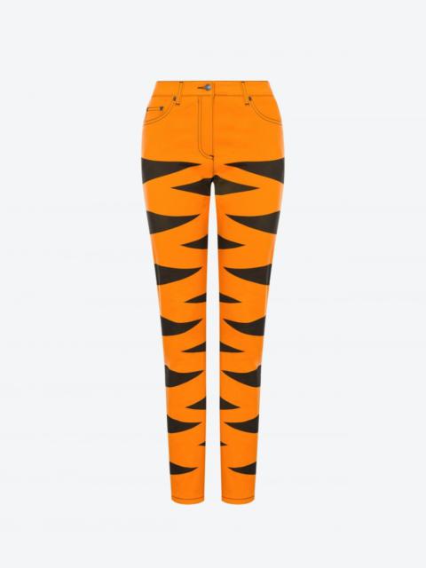Moschino CHINESE NEW YEAR GABARDINE TROUSERS