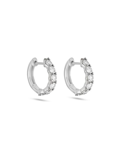 STONE AND STRAND Love After Dark LAB-Created Platinum Huggies
