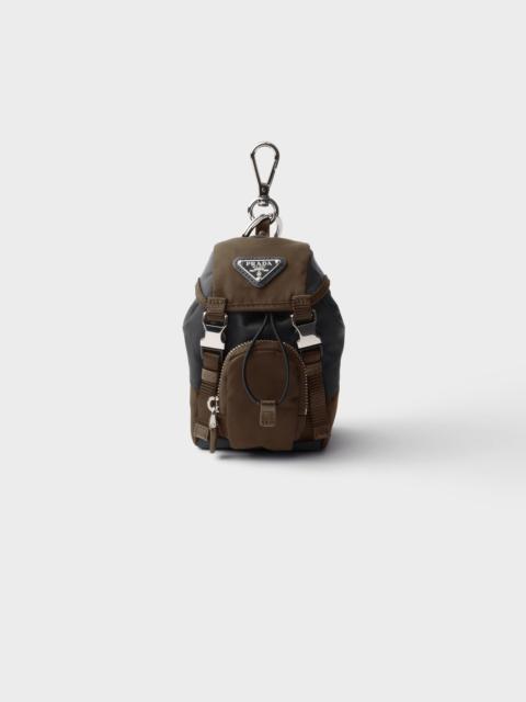 Prada Mini Icon Re-Nylon keyring charm