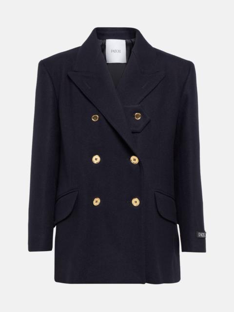 PATOU Wool and cashmere flannel blazer