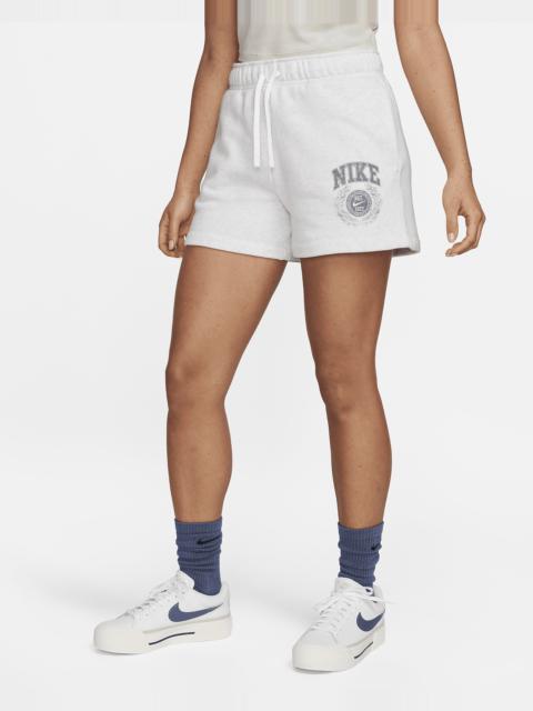 Women's Nike Sportswear Club Fleece Mid-Rise Graphic Shorts
