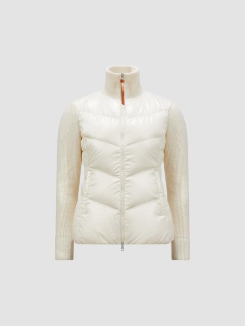 Moncler Padded Wool Zip-Up Cardigan