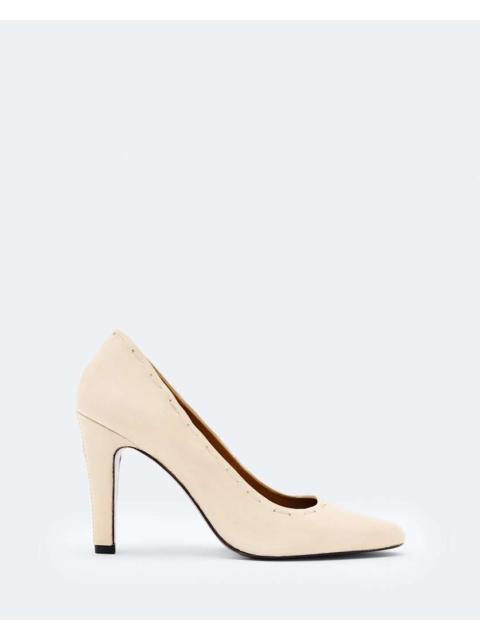 ALLSAINTS ANNA HAND-STITCH ALMOND-TOE COURT SHOE