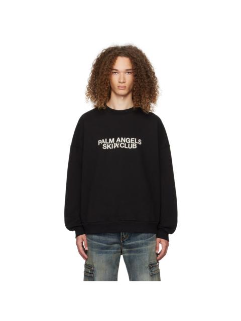 Palm Angels Black 'Ski Club' Sweatshirt