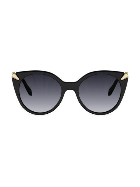 BVLGARI Women's Serpenti Viper 53MM Round Sunglasses - Gold Black