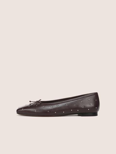 Vince Darla Studded Leather Ballet Flat