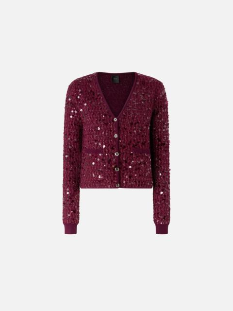 PINKO SEQUINED CARDIGAN