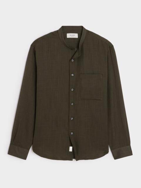 TODD SNYDER Voile Band Collar Big Shirt