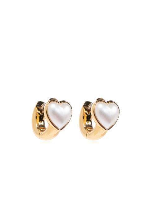 kate spade Keep Sparkling Heart huggie earrings