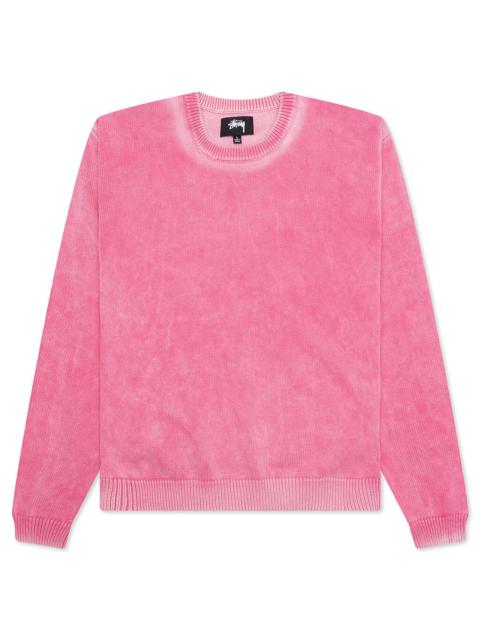 FADED COTTON CREW - PINK