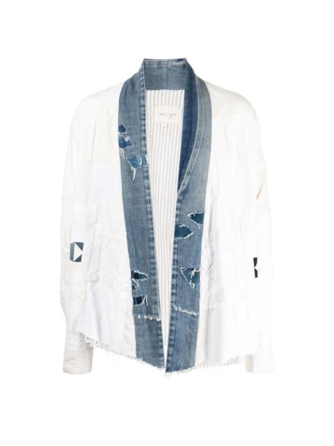 Greg Lauren open-front distressed jacket