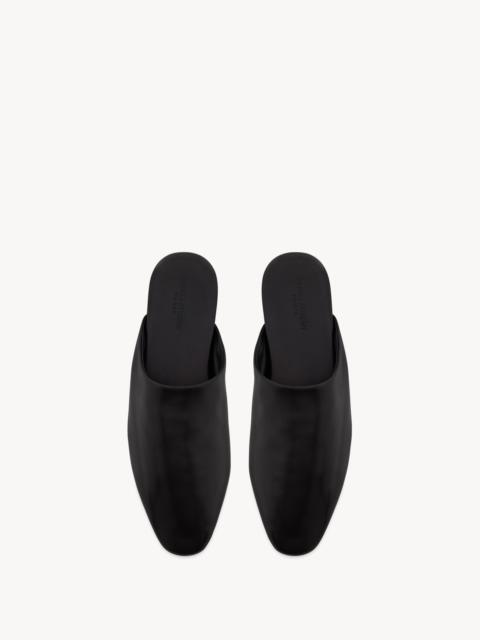 SAINT LAURENT PLAZA MULES IN SMOOTH LEATHER
