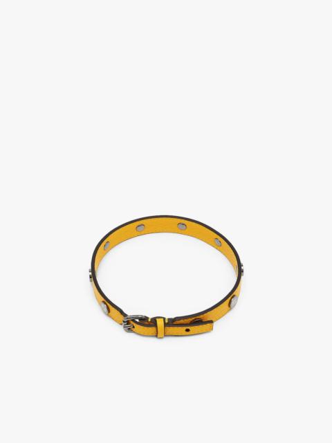 FENDI Yellow leather collar