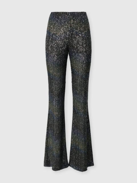 Missoni Flare trousers with woven Greek key motif