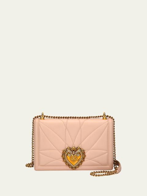 Dolce & Gabbana Devotion Medium Quilted Crossbody Bag