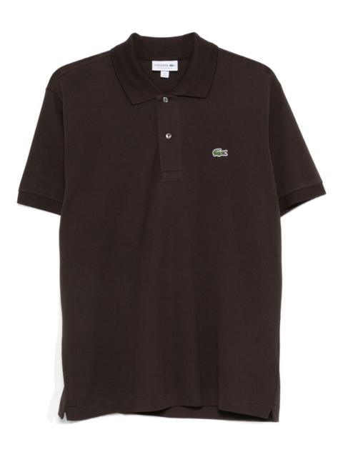 LACOSTE logo-detail button polo shirt