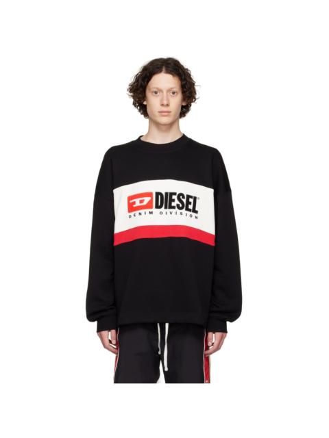 Diesel Black S-Treapy-Division Sweatshirt
