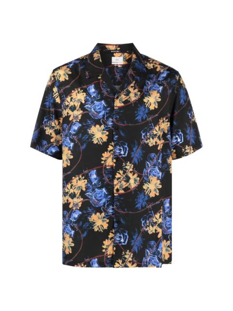 Ksubi Cuban-collar floral-print shirt