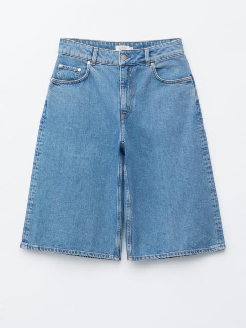 & Other Stories Denim Knee-Length Shorts