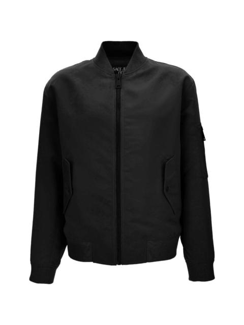 VERSACE JEANS COUTURE zip ribbed jacket