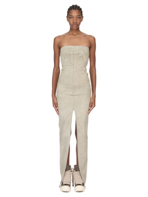 Rick Owens DRKSHDW SLICED BUSTIER DRESS