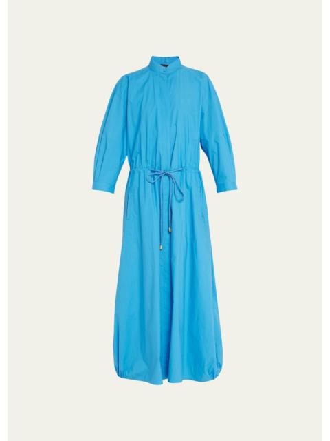 GIORGIO ARMANI Poplin Dress w/ Drawcord Waist
