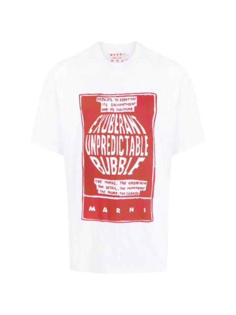 Marni graphic-print cotton T-shirt