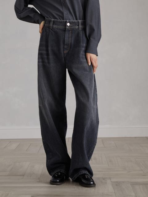 Brunello Cucinelli Authentic denim soft curved trousers