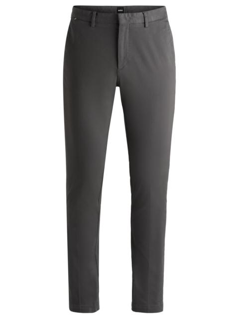 BOSS SLIM-FIT CHINOS IN STRETCH-COTTON GABARDINE