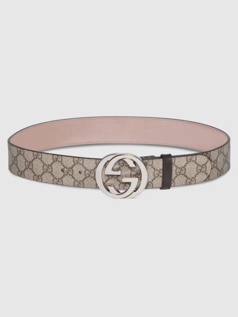 GUCCI GG Supreme belt with G buckle