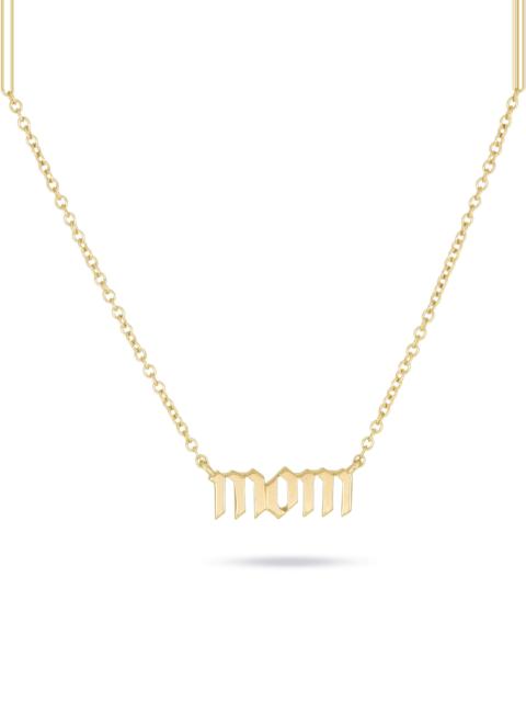 STONE AND STRAND Gold Gothic Mom Choker Necklace