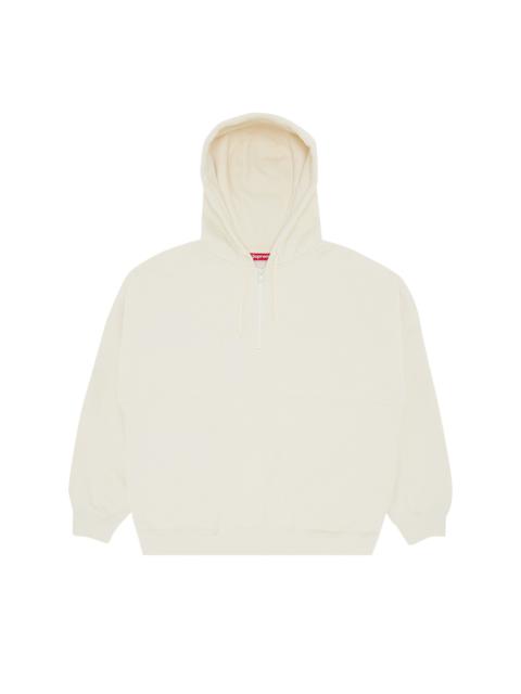 Supreme Wrapped Half Zip Hooded Sweatshirt 'Stone'