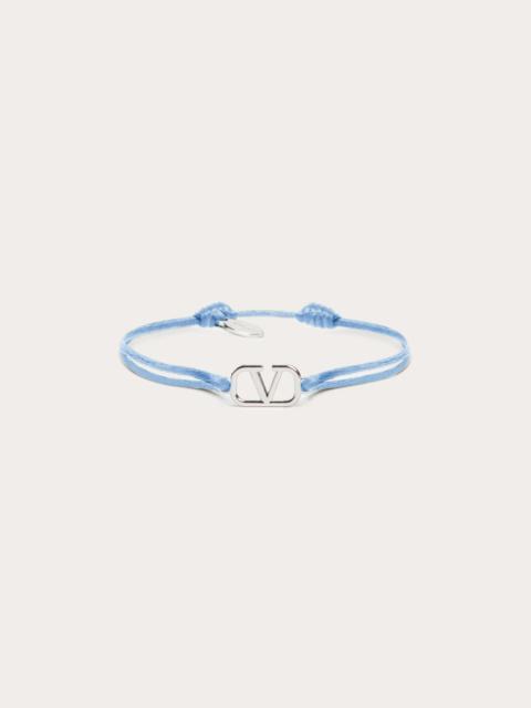 Valentino VLOGO SIGNATURE COTTON BRACELET