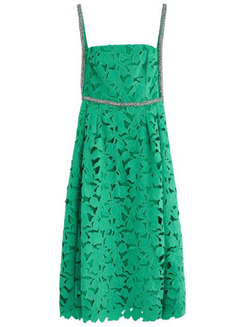 REBECCA VALLANCE Rebecca Vallance Eden Floral Cut-out Midi Dress