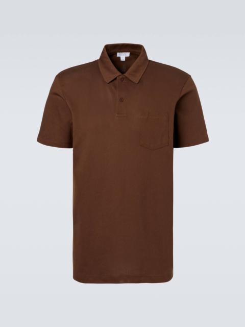 Sunspel Riviera cotton mesh polo shirt