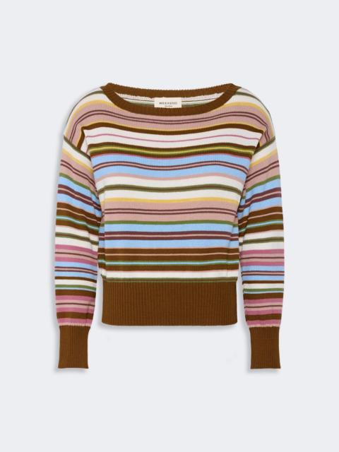 WEEKEND Max Mara ZINNIA Pure cotton yarn sweater - MULTICOLOUR
