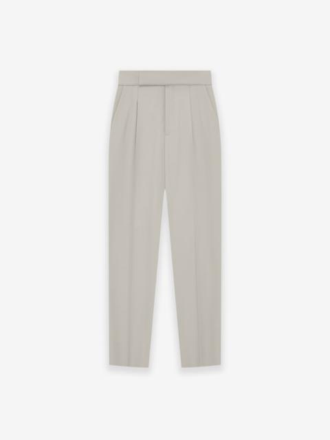 Wool Gabardine Tapered Trouser