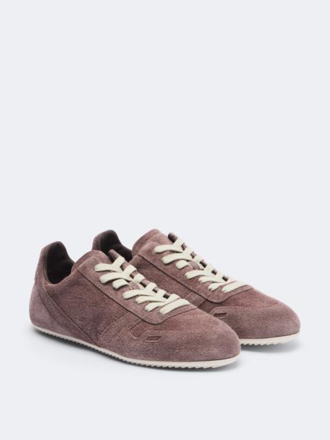 Rick Owens Minimal suede sneakers